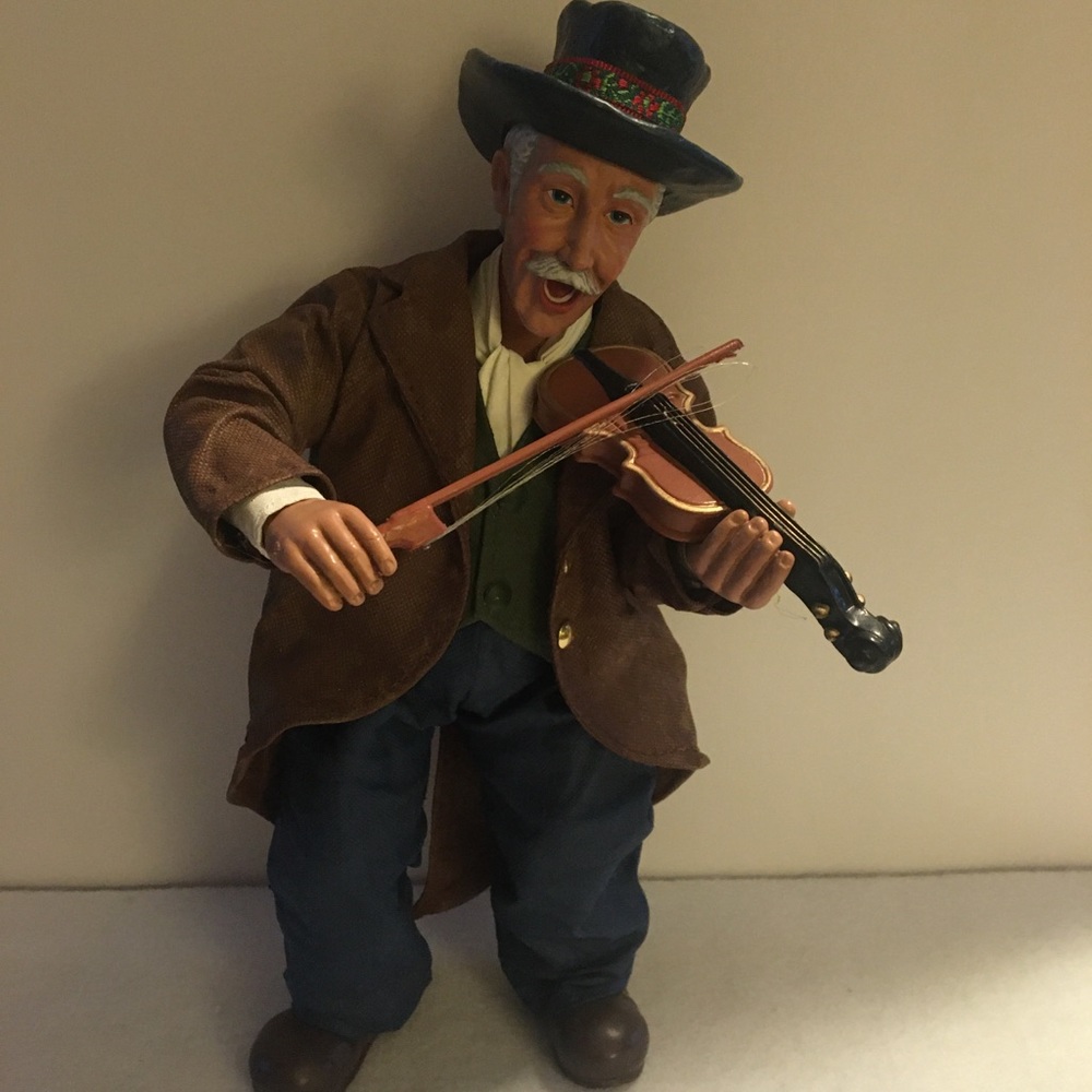 Caroler Playing the Violin